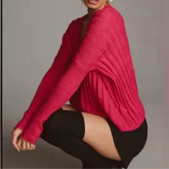 Anthropologie Pilcro V-neck Sweater Size M - Picture 3 of 5